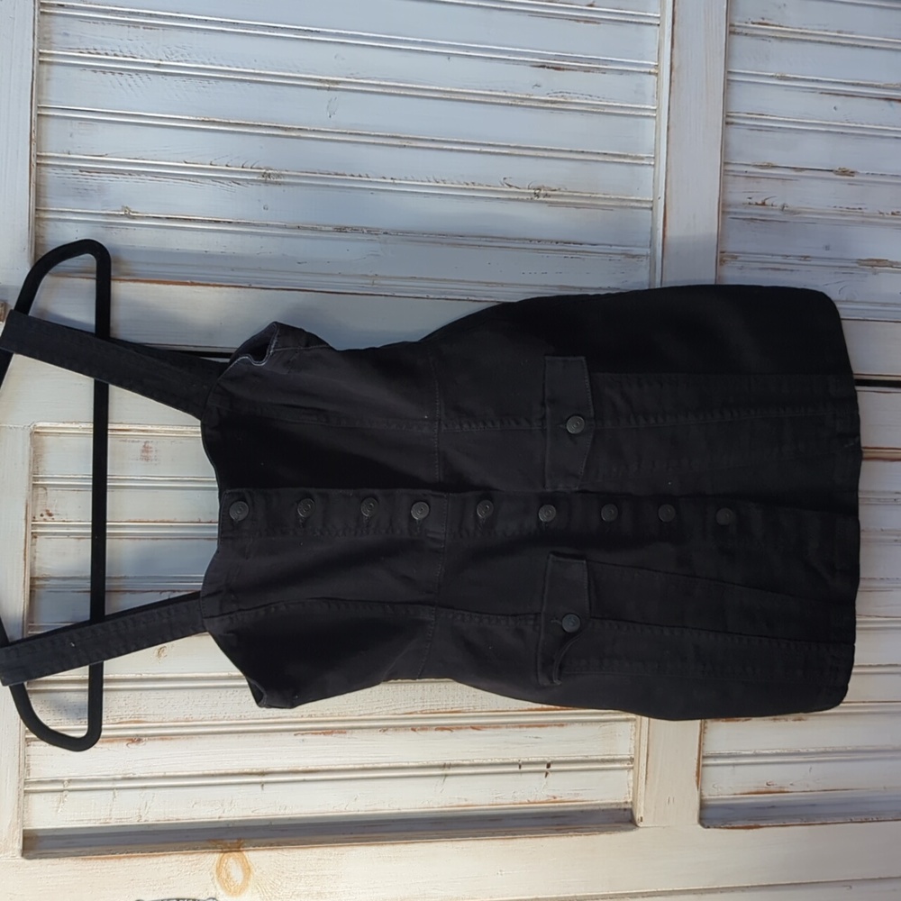 H&M , Divided, black overall mini dress. Size, Small